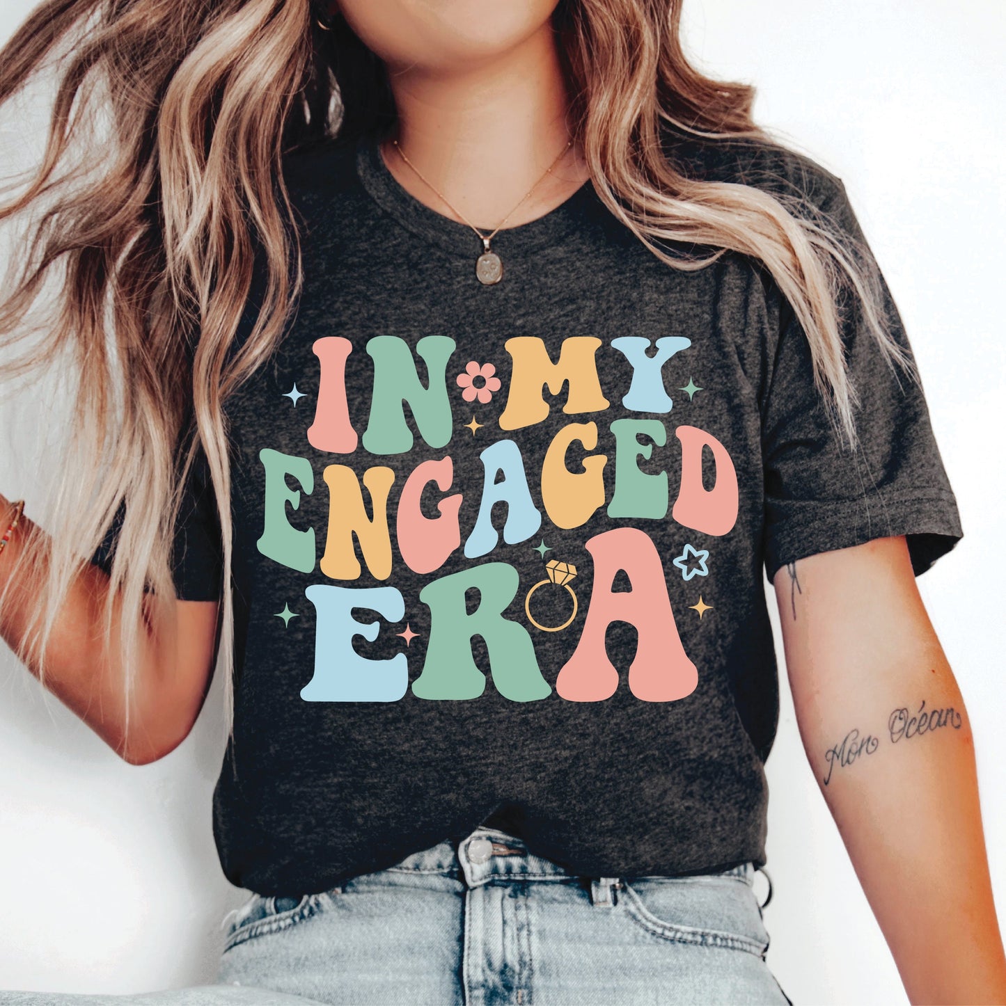 In My Engaged Era Shirt Bachelorette Shirt Engagement Gift Fiance Shirt Bridal Shower Shirt