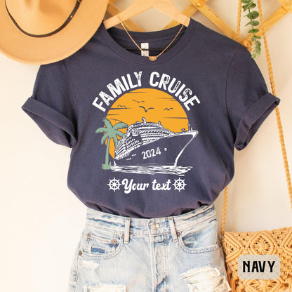 Custom Family Cruise Shirt Family Matching Vacation Shirt Crusie Squad Shirt Women Vacation Shirt