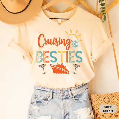 Cruising Besties Shirt Cruise Vacation Shirt Girl Cruise Shirt Ship Vacay Shirt Best Friends Cruise Shirt