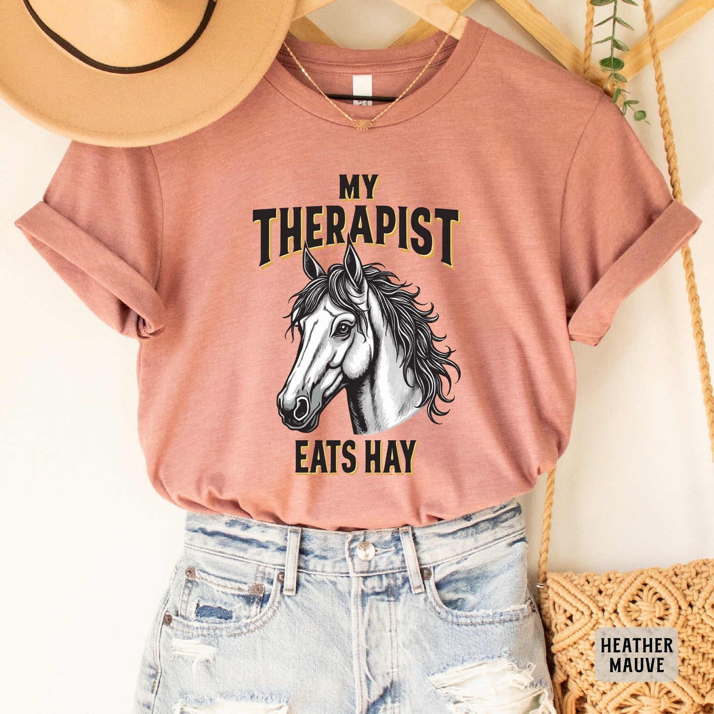 My Therapist Eats Hay Shirt Horse Mom Shirt Gift For Horse Owner Equestrian Shirt