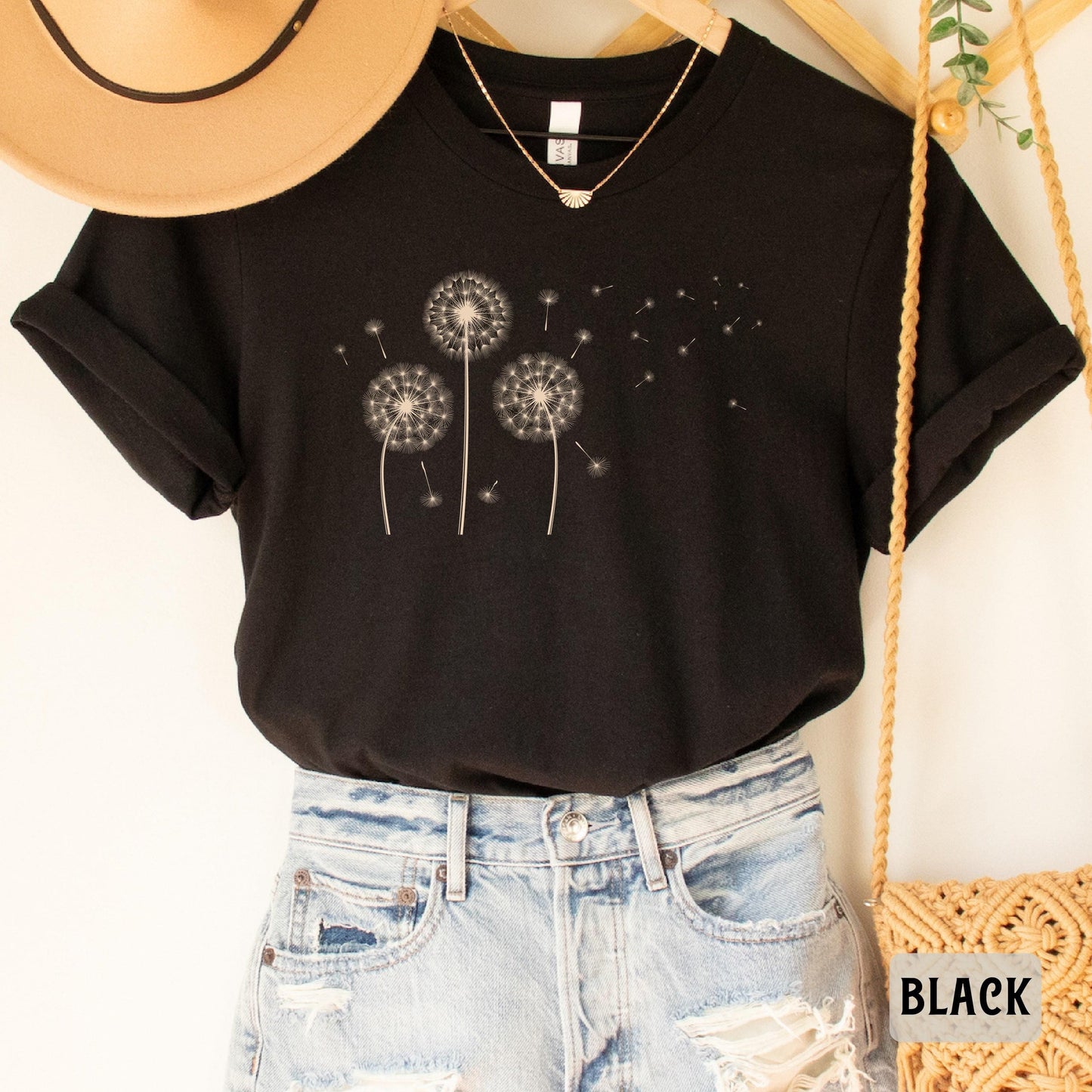 Dandelion Shirt Windflower Shirt Inspirational Shirt Meditation Gift Women Toga Shirt