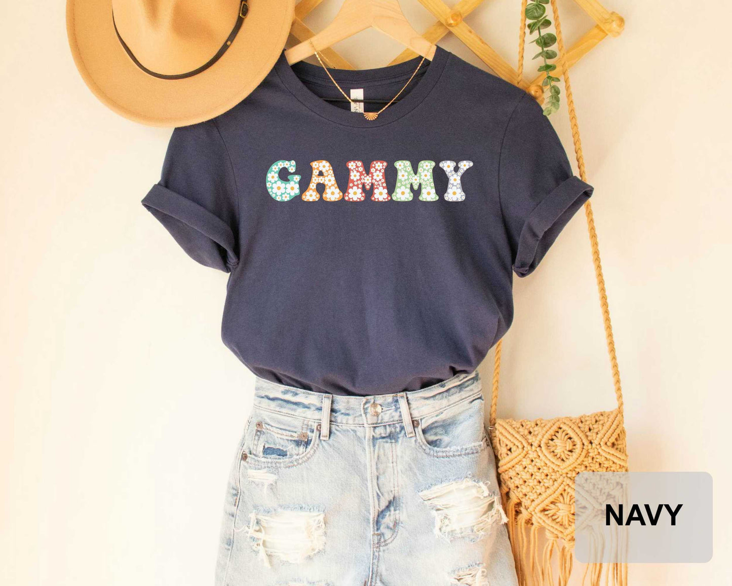 Floral Gammy Shirt Gift from Grandkids Mom Life Shirt Gammy Life Shirt Grandma Gift