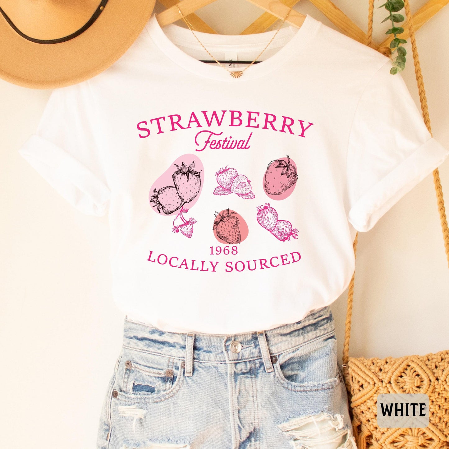 Strawberry Festival Shirt Funny Fruit Themed Shirt Retro Berry Shirt Farmer Gift Strawberry Lovers Shirt