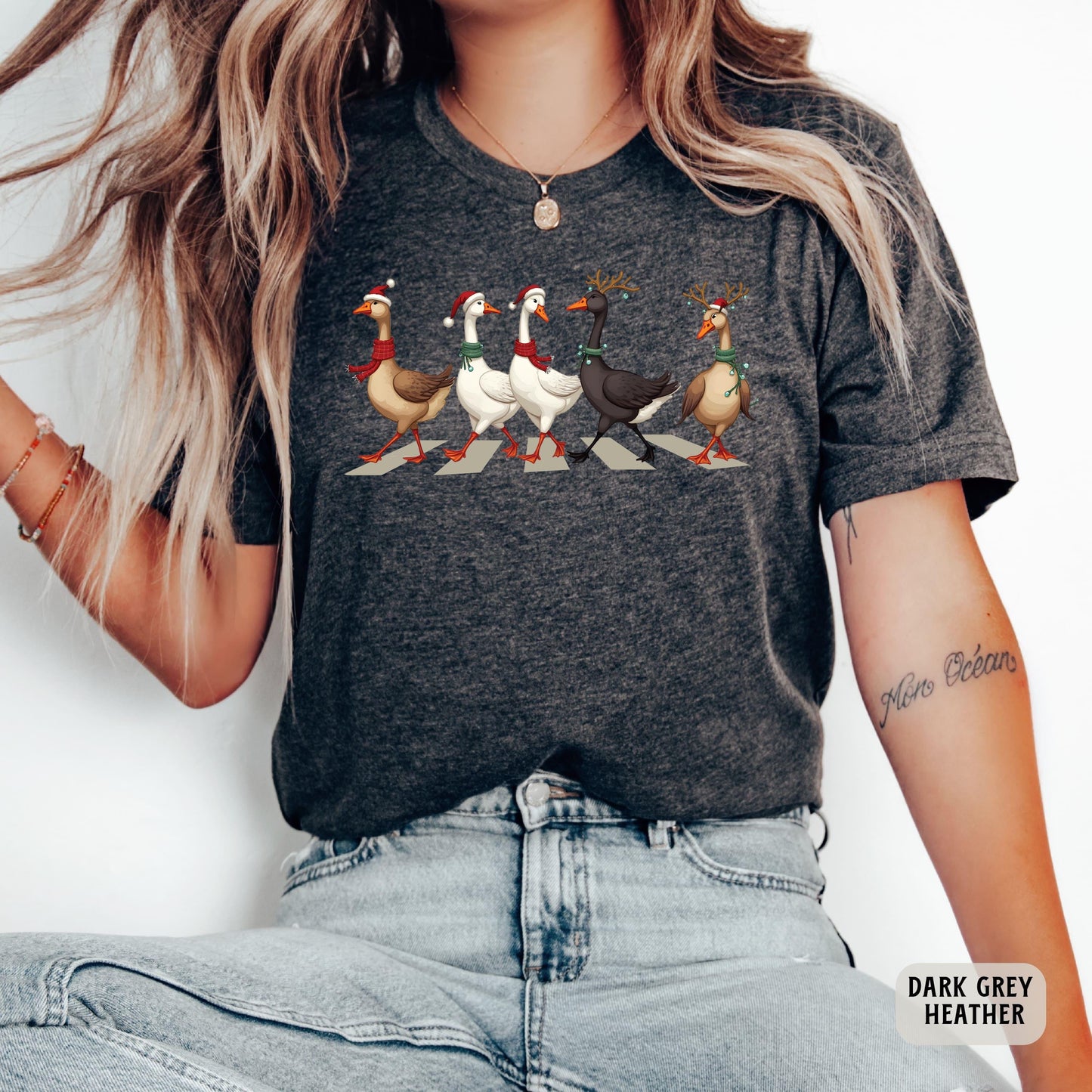 Xmas Ducks Shirt Duck Lover Gift Christmas Lights Shirt Duck Christmas Shirt Women Farmer Shirt for Holiday