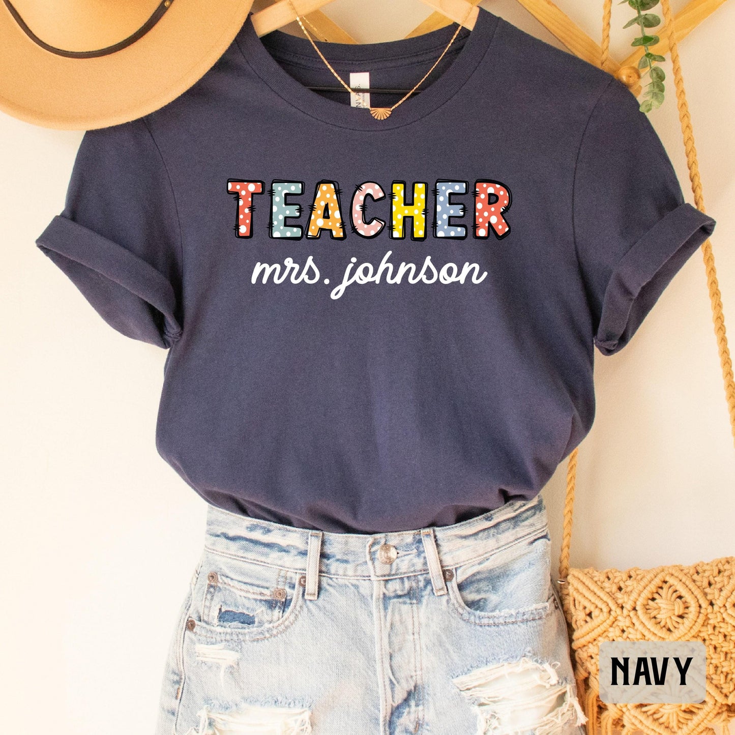 Custom Teacher Name Shirt Elementary Teacher Shirt Teacher Appreciation Shirt Personalized Teacher Gift Teacher Life Shirt