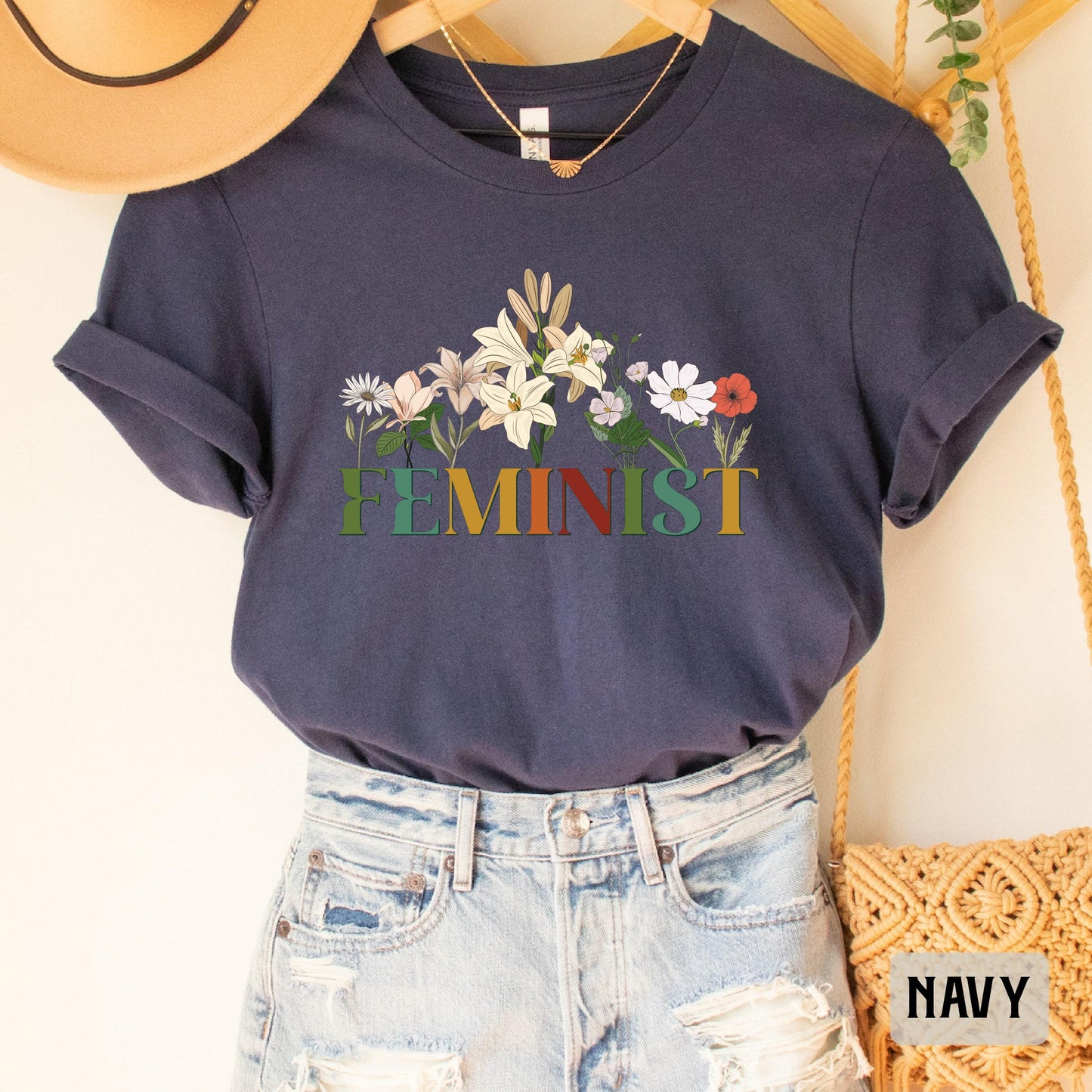 Floral Feminist Shirt Women Rights Shirt Feminist Gift Pro Choice Shirt Women Empowerment Shirt