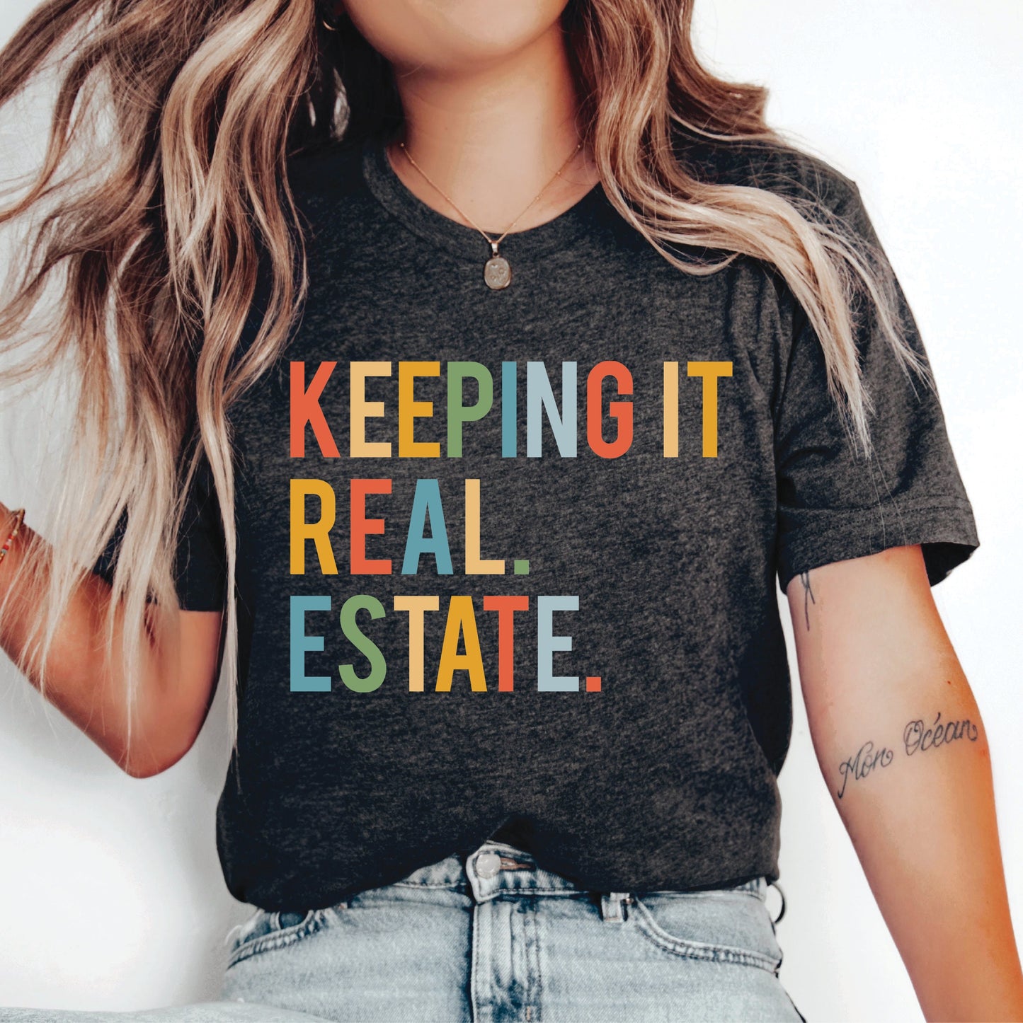 Keeping It Real Estate Shirt Modern Realtor Shirt Gift for Real Estate Agent Realtor Closing Gift