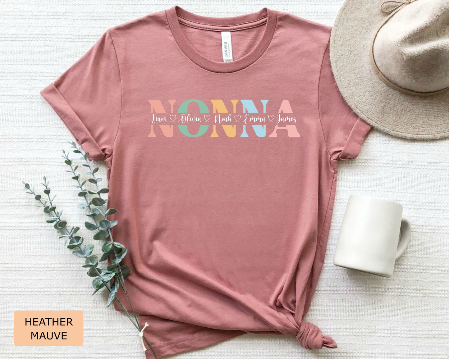 Custom Nonna Shirt Nonna Mothers Day Gift Promoted to Nonna Shirt Personalized Nonna Shirt with Names