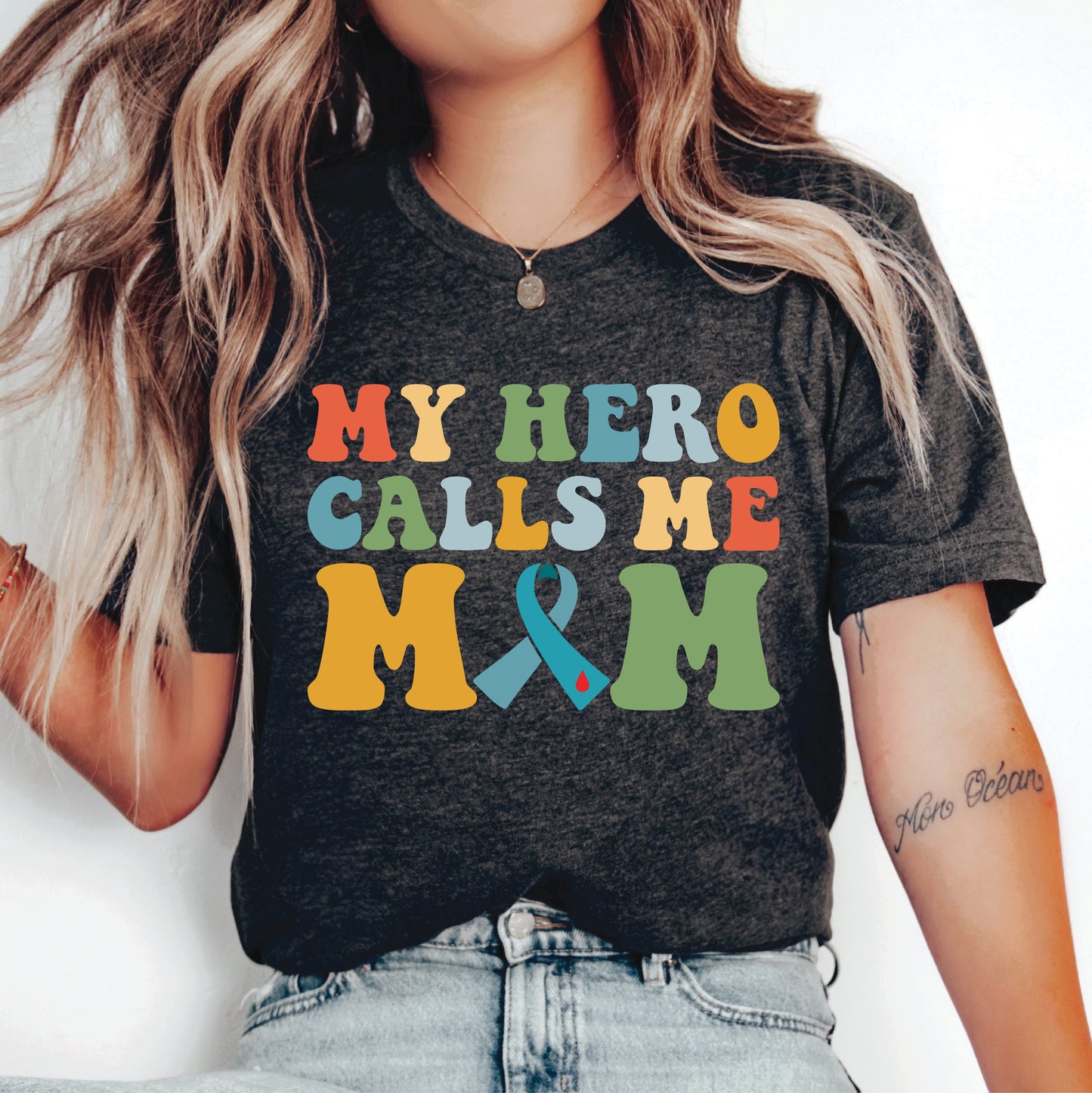 Diabetes Shirt My Hero Calls Me Mom Shirt T1D Awareness Shirt Type 1 Diabetes Gift