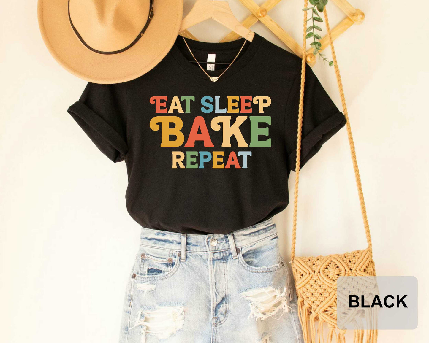 Baking Lover Shirt Eat Sleep Bake Repeat Shirt Gift for Baker Cookie Dealer Shirt Baking Shirt