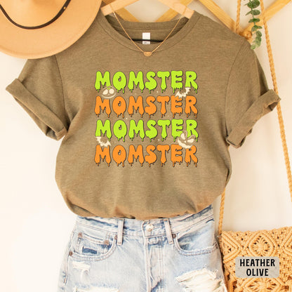 Momster Halloween Shirt Fall Shirt For Women Spooky Shirt Funny Halloween Shirt Tis the Season Shirt