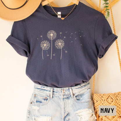 Dandelion Shirt Windflower Shirt Inspirational Shirt Meditation Gift Women Toga Shirt