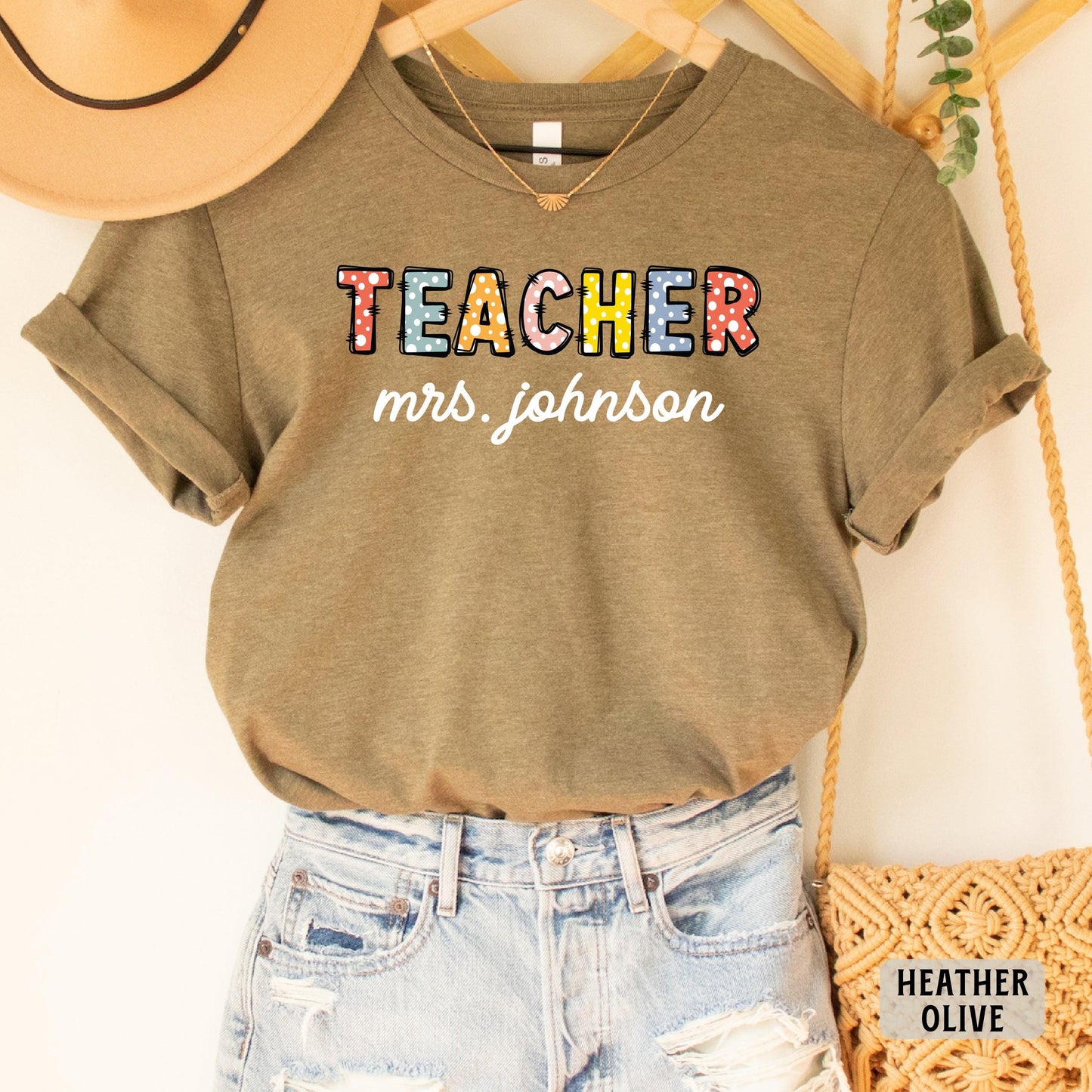 Custom Teacher Name Shirt Elementary Teacher Shirt Teacher Appreciation Shirt Personalized Teacher Gift Teacher Life Shirt