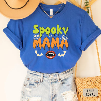 Spooky Mama Shirt Halloween Mom Shirt Spooky Season Shirt Mama Halloween Shirt Spooky Vibes Shirt