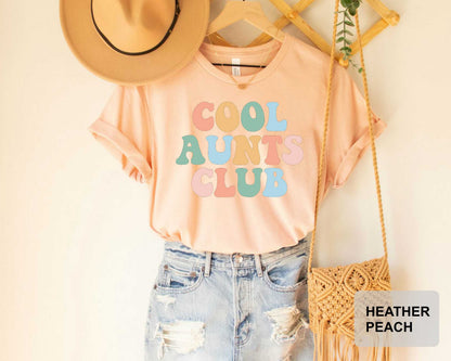 Cool Aunts Club Shirt Cool Aunt Shirt Birthday Gift for Aunt  Auntie Shirt  Pregnancy Reveal Gift for Sister