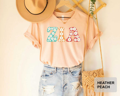 Floral Zia Shirt Gift from Grandkids Mom Life Shirt Gammy Life Shirt Grandma Gift