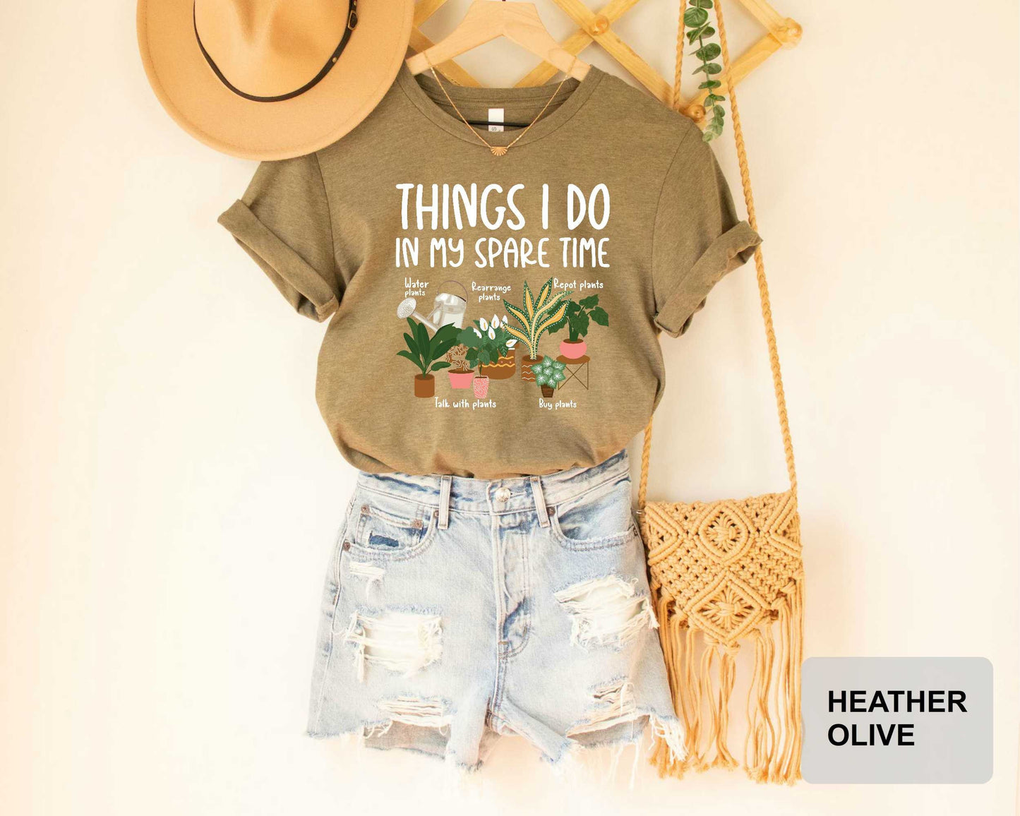 Plant Mom Gift Things I Do In My Spare Time Shirt Gardener Shirt Houseplant Shirt Flower Girl Shirt