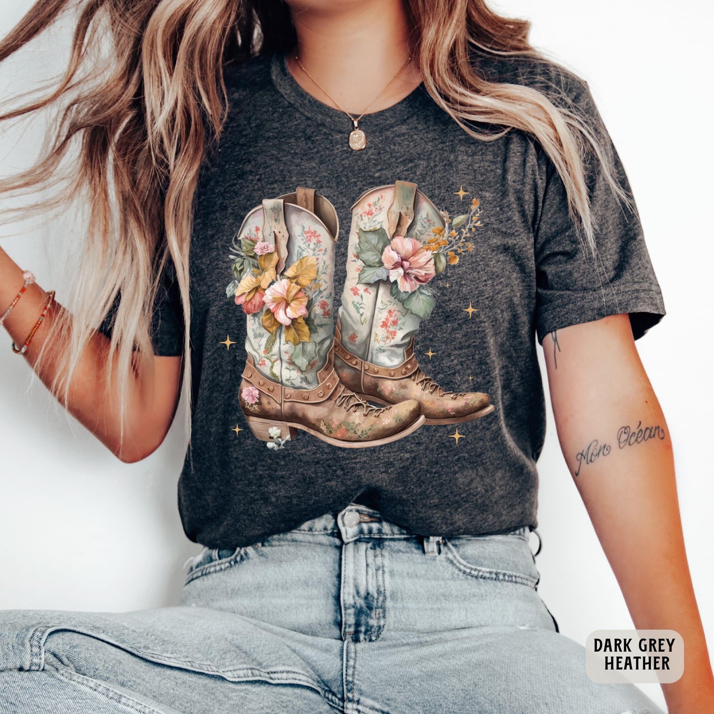 Cowgirl Boots Shirt Country Shirt Western Boots Shirt Country Concert Shirt Rodeo Shirt