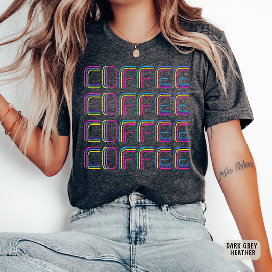 Coffee Lover Shirt Workout Shirt Coffee Addict Shirt Barista Shirt Coffee Shop Shirt