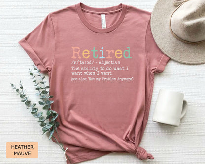 Retirement Definition Shirt Retired Mom Shirt Funny Grandma Shirt Happy Retirement Shirt