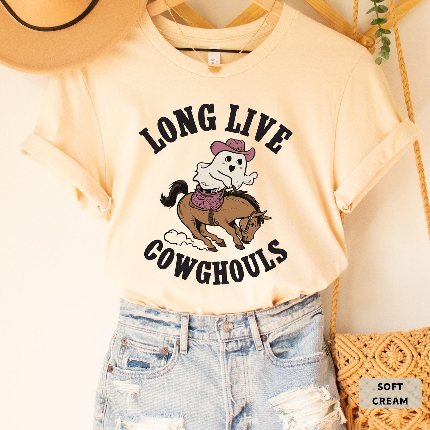 Western Halloween Shirt Long Live Cowghouls Shirt Halloween Country Shirt Spooky Cowboy Shirt