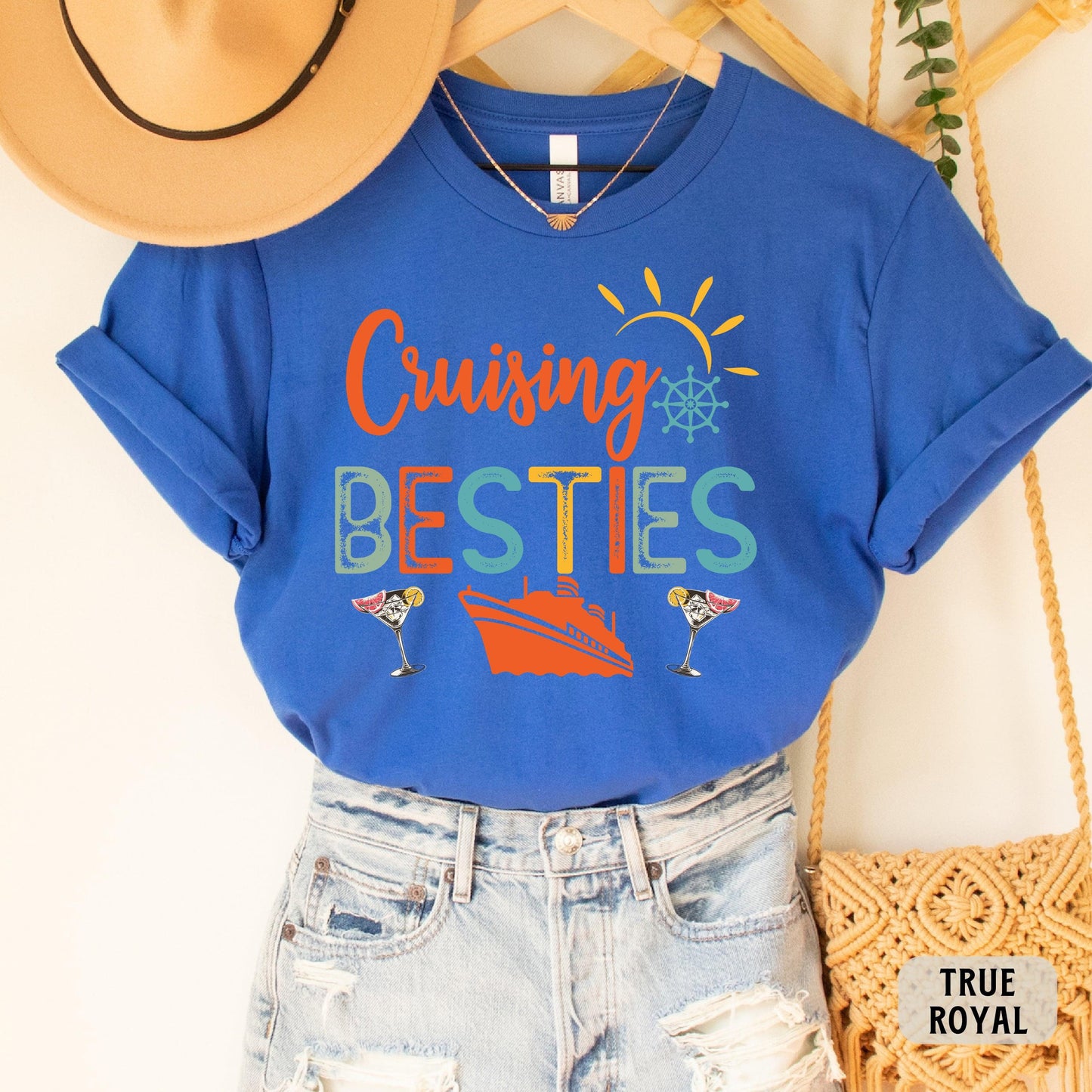 Cruising Besties Shirt Cruise Vacation Shirt Girl Cruise Shirt Ship Vacay Shirt Best Friends Cruise Shirt