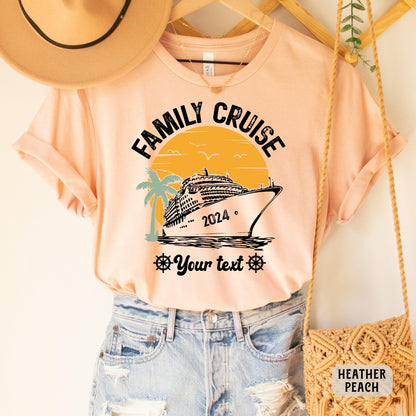 Custom Family Cruise Shirt Family Matching Vacation Shirt Crusie Squad Shirt Women Vacation Shirt