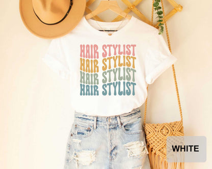 Hair Stylist Shirt for Women Hair Dresser T Shirt Stylist for Wedding Shirt Cosmetologist Hair Hustler Shirt