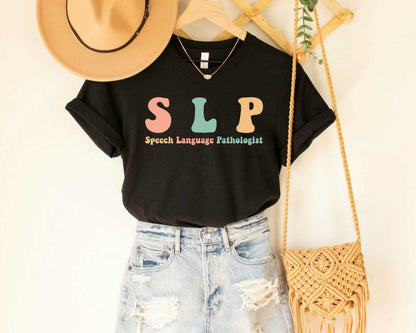 Speech Language Pathologist Shirt Christmas Gift for SLP Speech Therapy Shirt Sign Language T-shirt