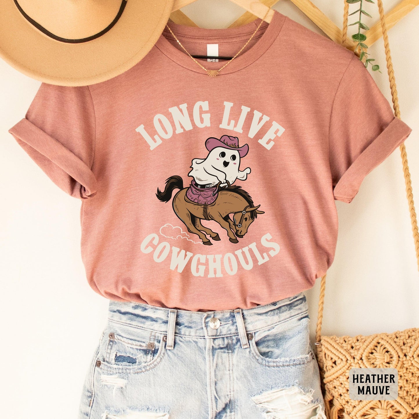 Western Halloween Shirt Long Live Cowghouls Shirt Halloween Country Shirt Spooky Cowboy Shirt