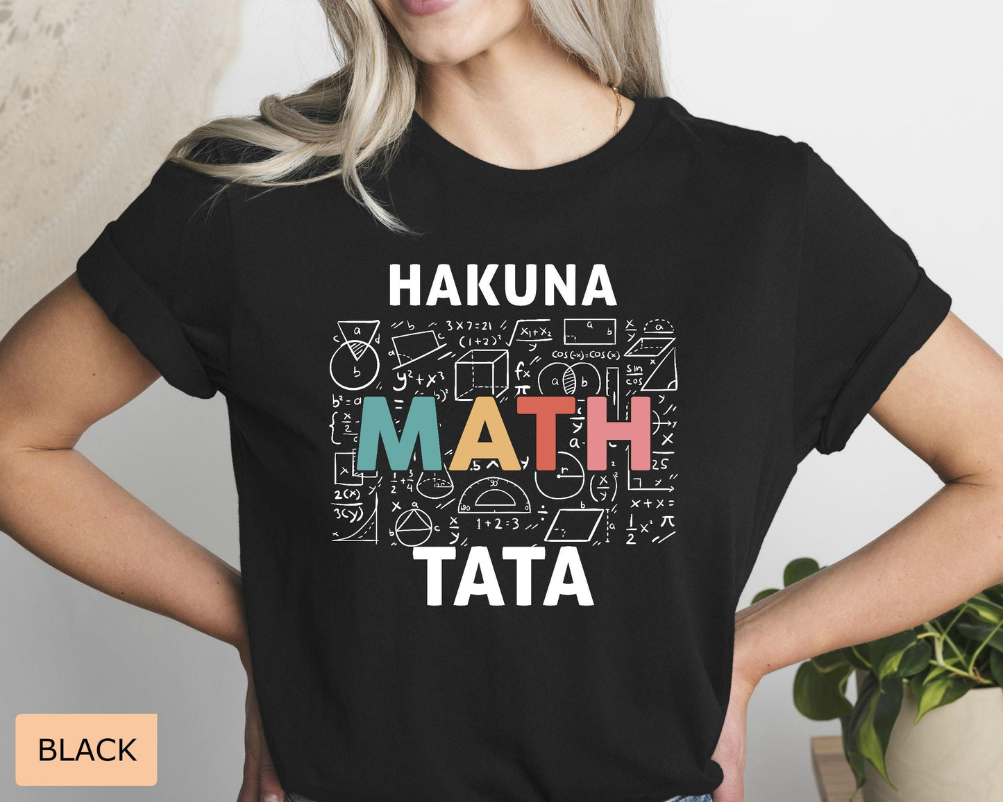 Funny Math Lover Shirt Hakuna Math Tata Shirt Mathematician Shirt Math Teacher Christmas Gift