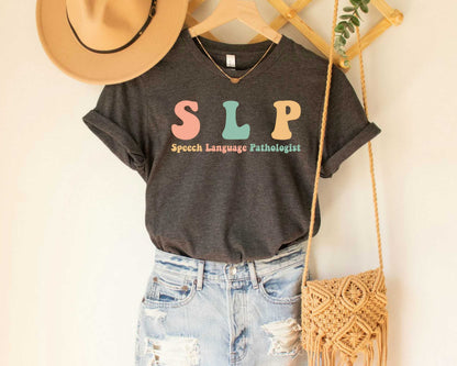Speech Language Pathologist Shirt Christmas Gift for SLP Speech Therapy Shirt Sign Language T-shirt