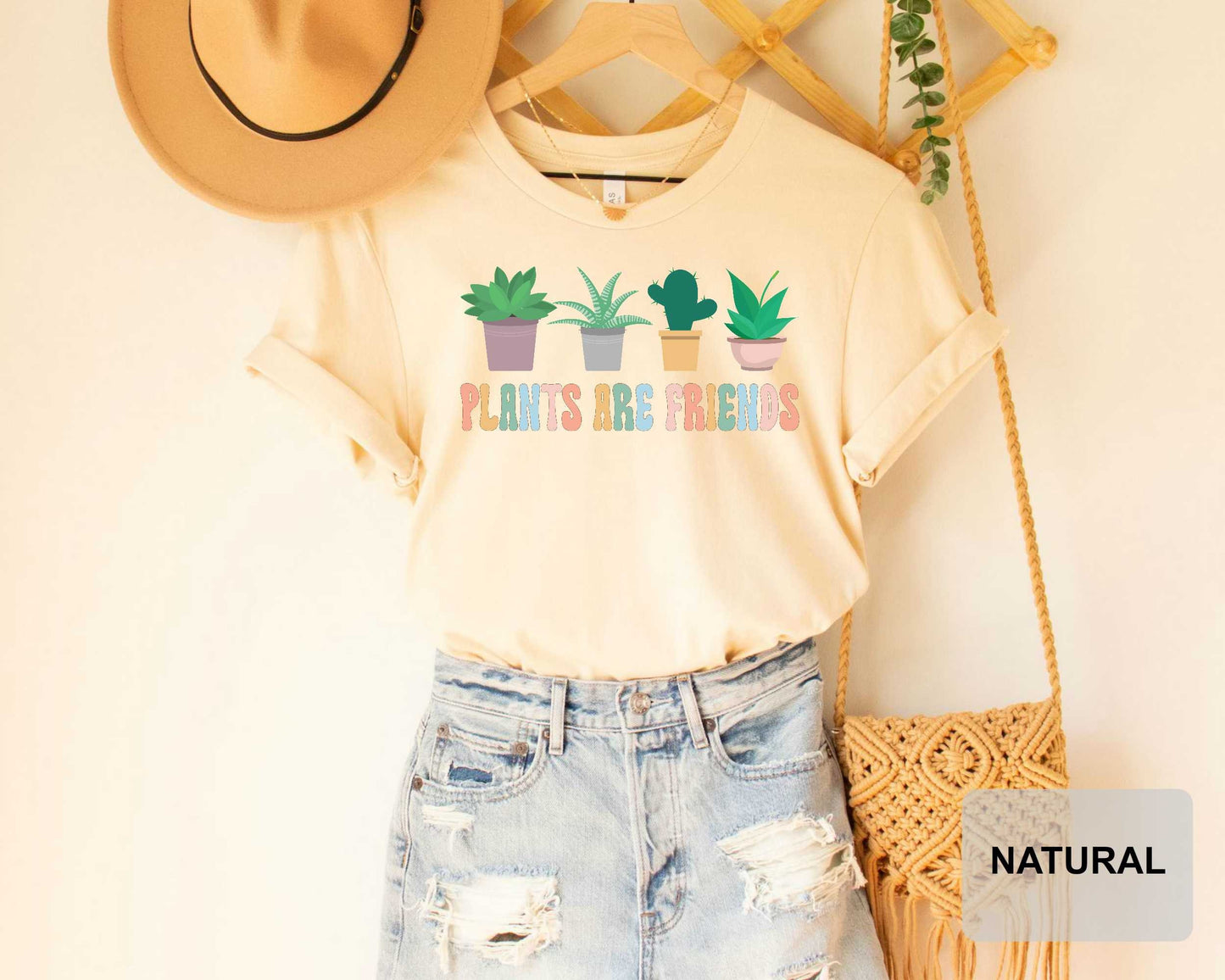 Plants Are Friends Shirt Plant Mom Shirt Botanical Shirt Plant Lover Houseplants Gardening Shirt