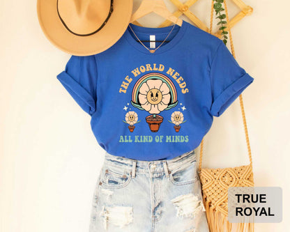 The World Needs All Kinds of Minds Shirt Autism Awareness Shirt Neurodiversity Shirt Sped Teacher Shirt