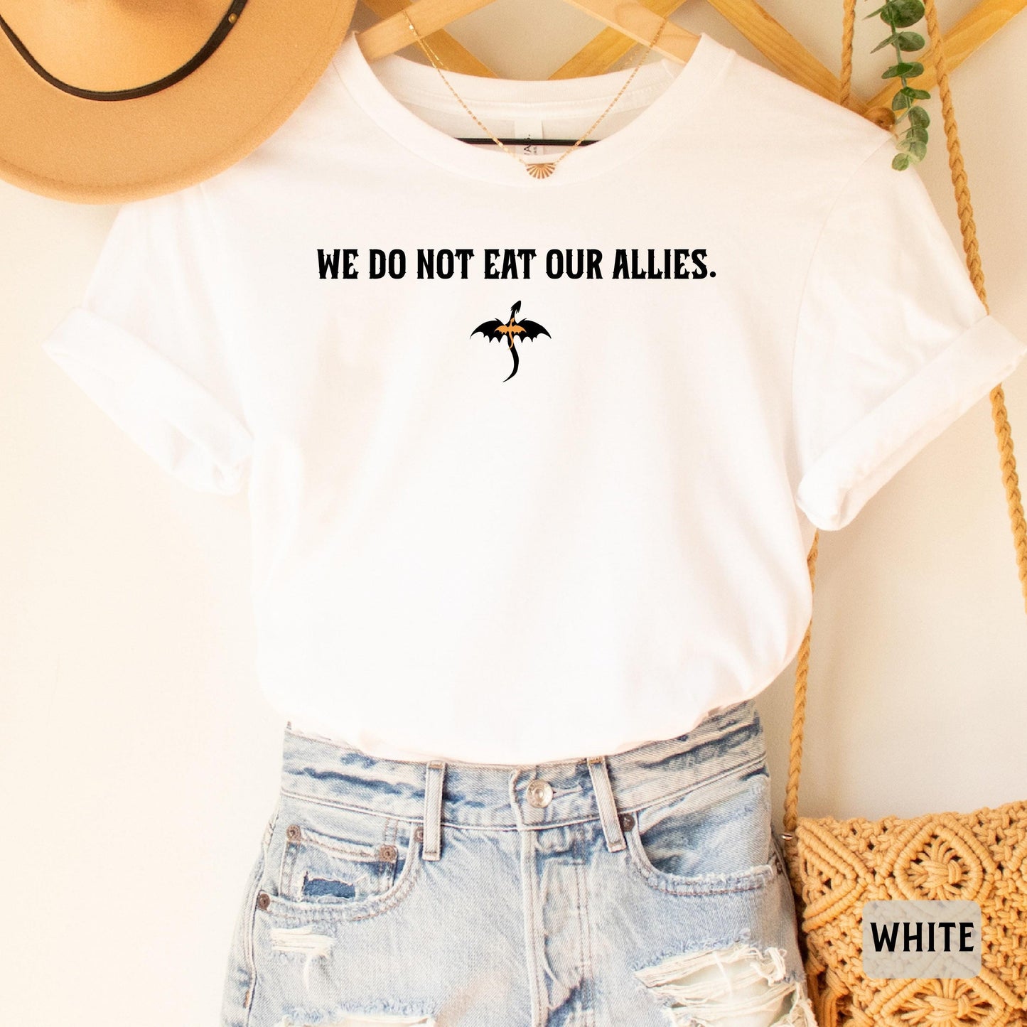 We Do Not Eat Our Allies Shirt Dragon Rider Shirt Basgiath War College Shirt Fourth Wing Shirt Book Lover Gift