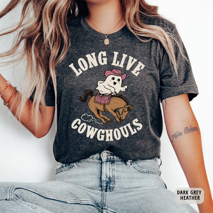 Western Halloween Shirt Long Live Cowghouls Shirt Halloween Country Shirt Spooky Cowboy Shirt