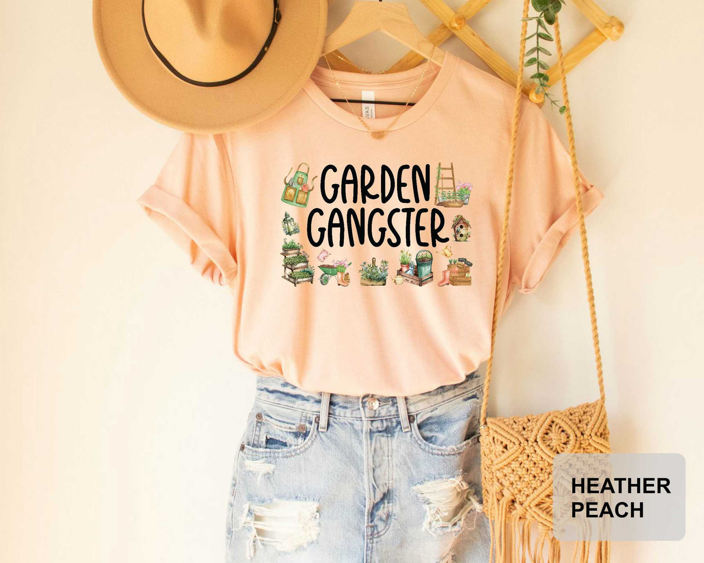 Garden Gangster Shirt Sarcastic Gardener Shirt Funny Plant Shirt for Women Plant Lady Gift Gardening Shirt