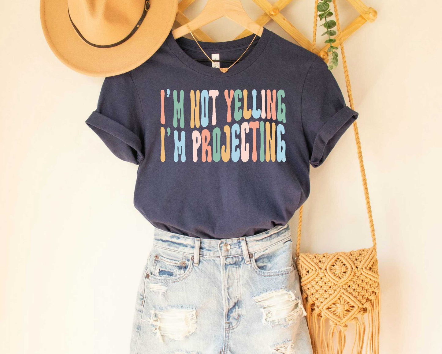 I'm Not Yelling I'm Projecting Theatre T-Shirt Teacher Gift Actor Actress Shirt