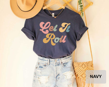 Roller Skates Shirt Let It Roll Shirt Skating Roller Derby Roller Girl Shirt