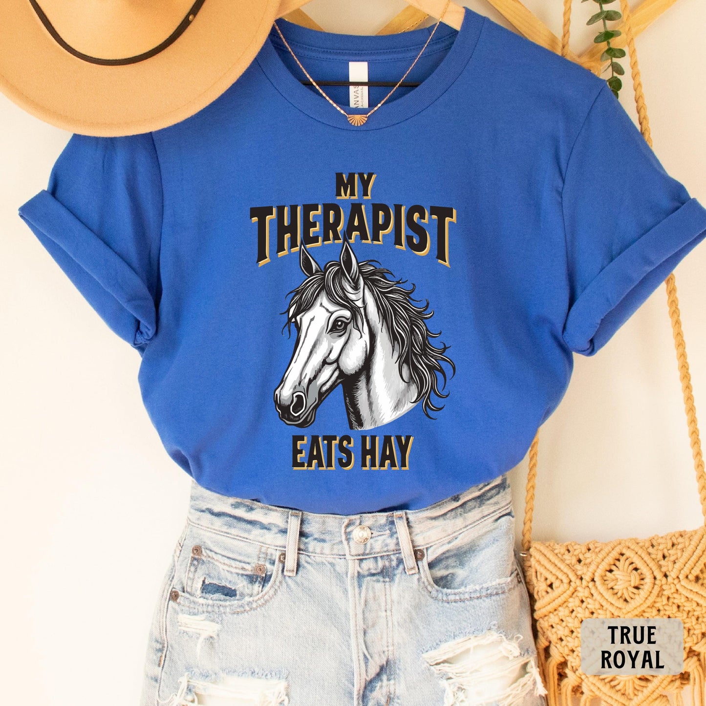 My Therapist Eats Hay Shirt Horse Mom Shirt Gift For Horse Owner Equestrian Shirt