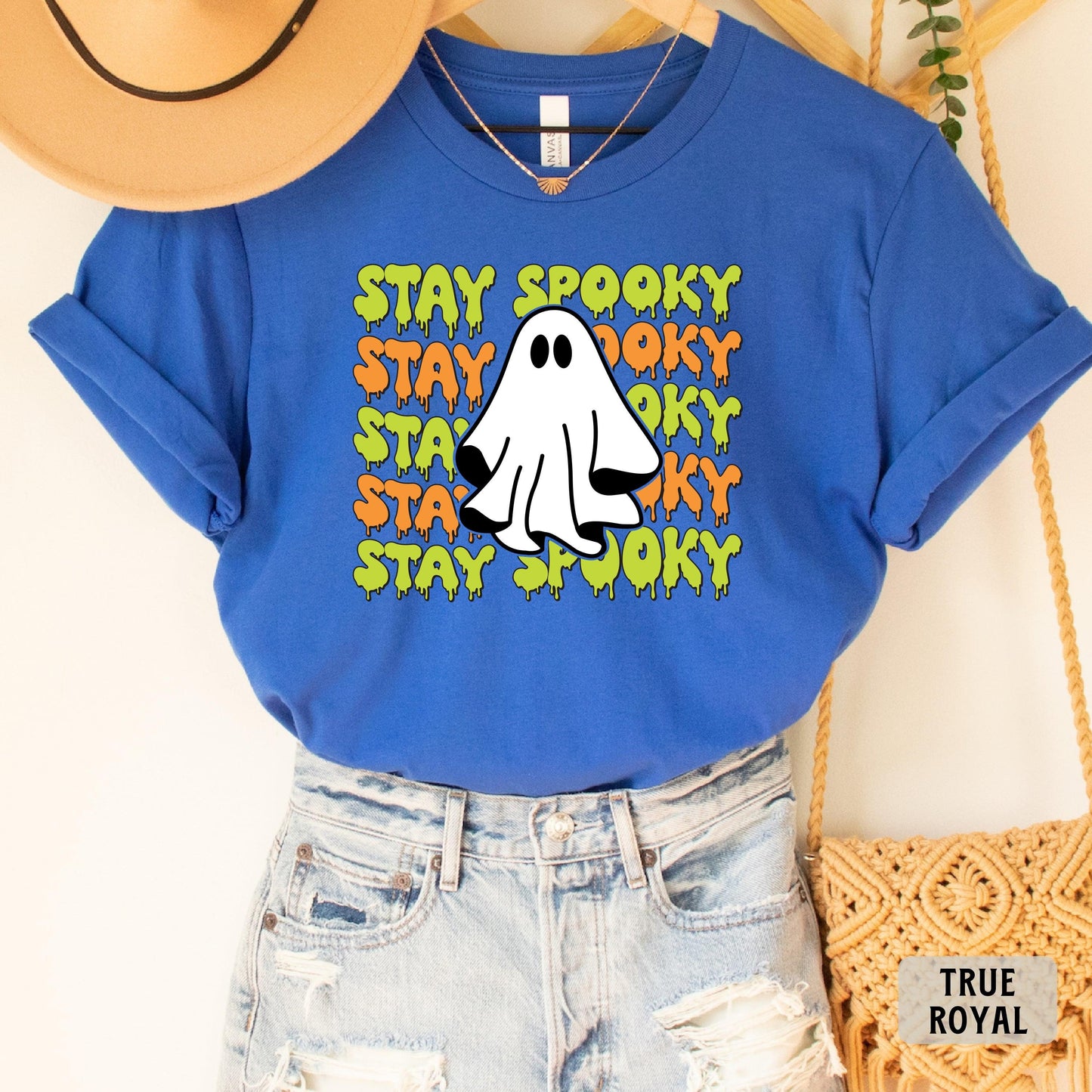 Stay Spooky Shirt Womens Halloween Shirt Cute Ghost Shirt Spooky Season Shirt Fall Shirt