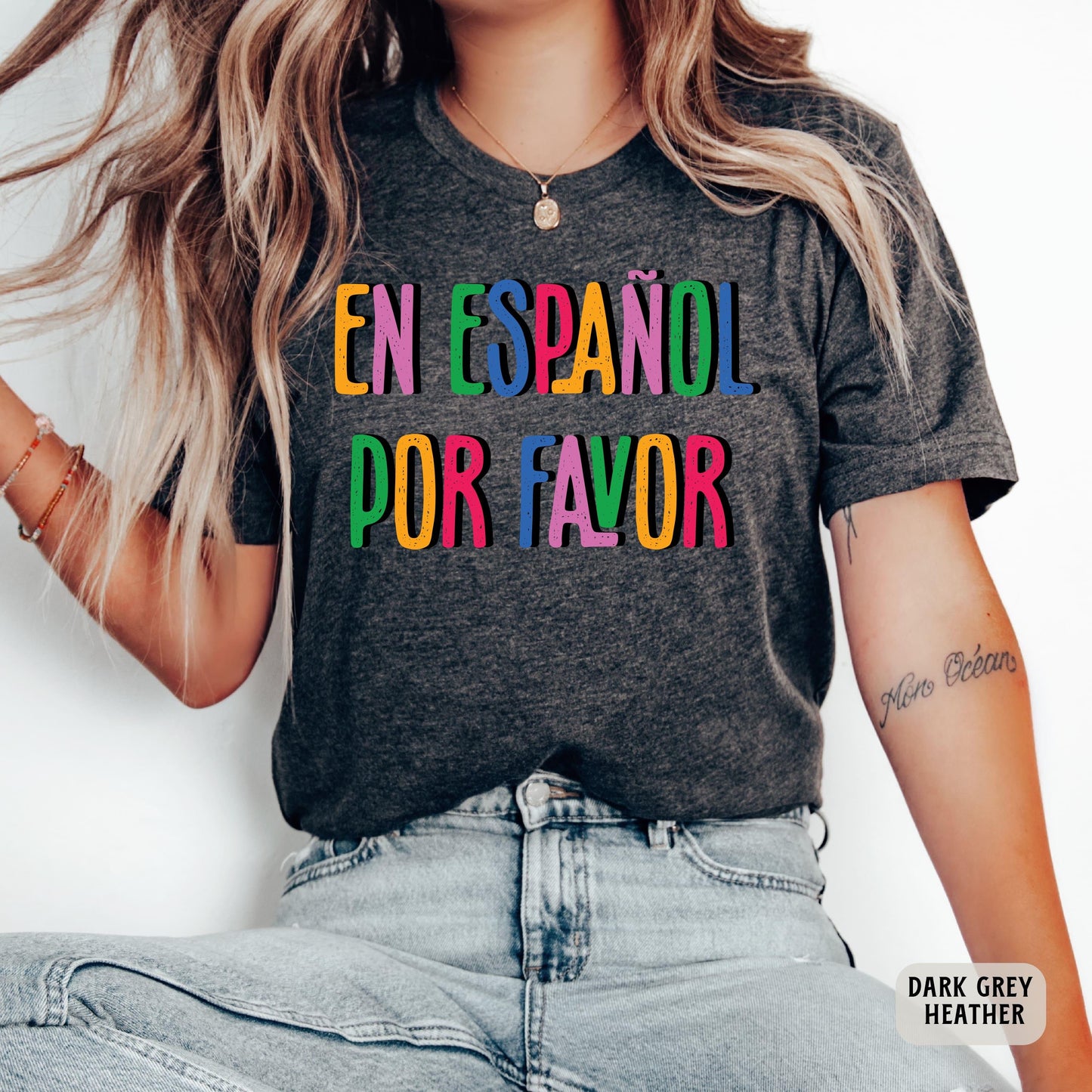 Spanish Teacher Shirt En Español Por Favor Shirt Maestra Bilingual Shirt Maestra Appreciation Latina Gift