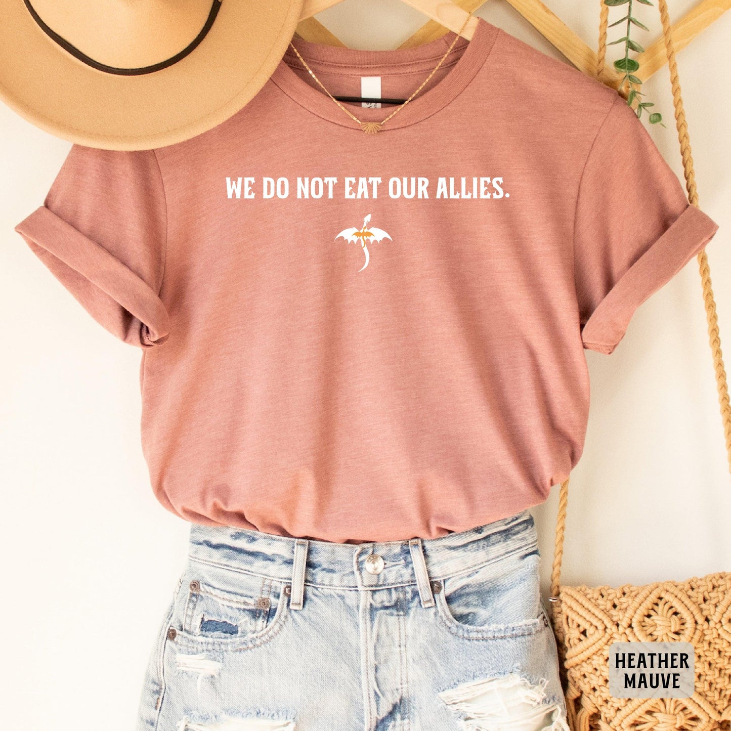 We Do Not Eat Our Allies Shirt Dragon Rider Shirt Basgiath War College Shirt Fourth Wing Shirt Book Lover Gift