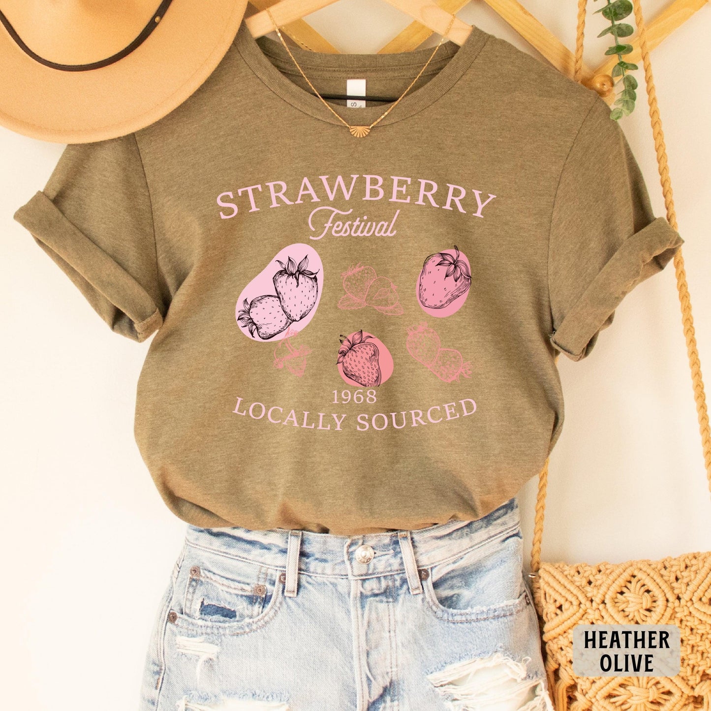 Strawberry Festival Shirt Funny Fruit Themed Shirt Retro Berry Shirt Farmer Gift Strawberry Lovers Shirt