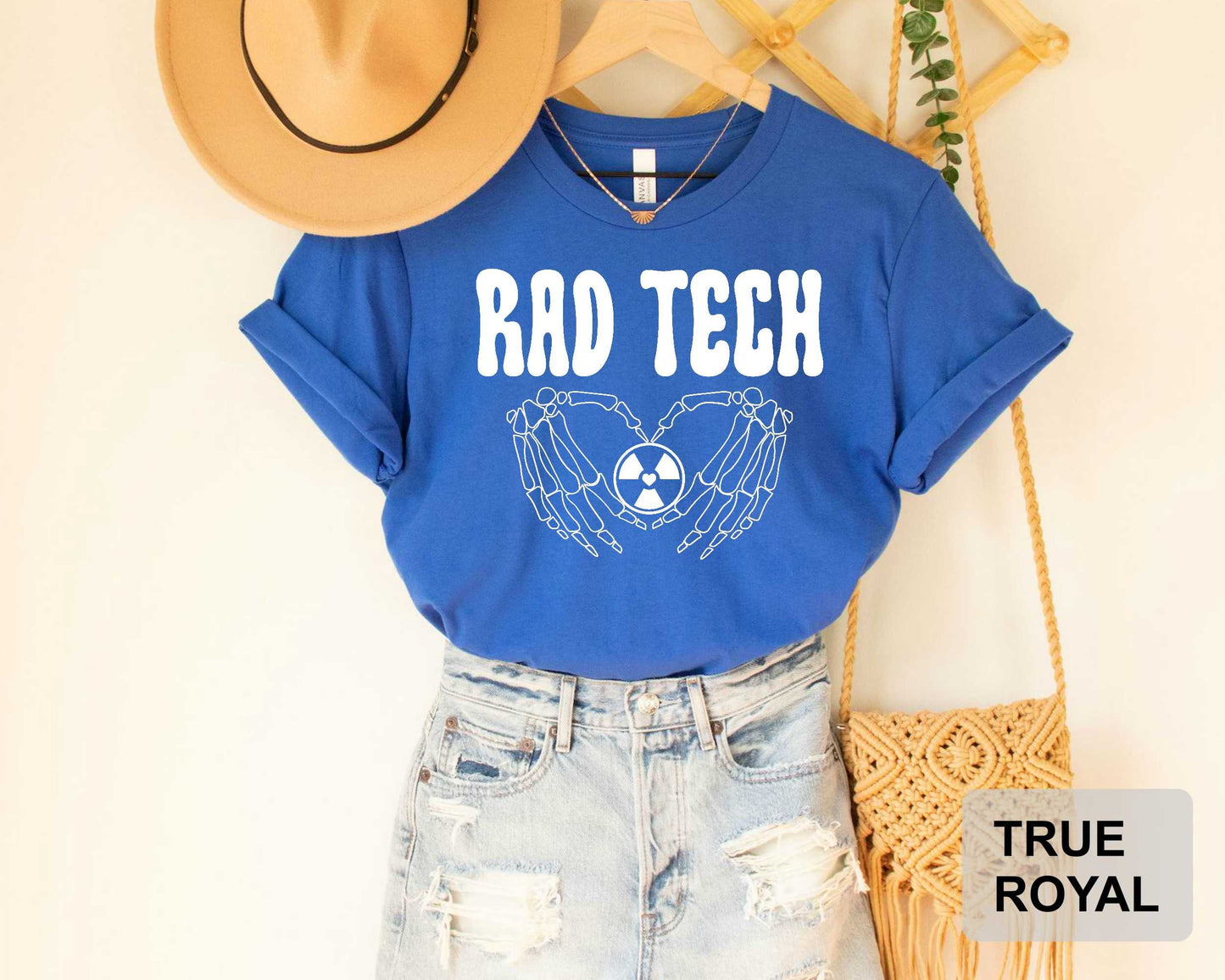 Rad Tech Shirt Radiology Technologist Graphic T-Shirt Xray Shirt Radiology Life Skeleton Hand Shaka Shirt