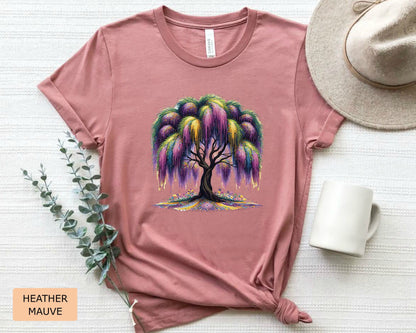 Mardi Gras Tree Shirt Saints New Orleans Shirt Louisiana Shirt Mardi Gras Festival Shirt