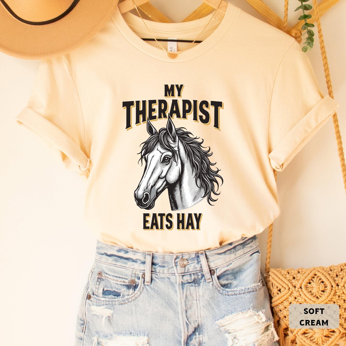 My Therapist Eats Hay Shirt Horse Mom Shirt Gift For Horse Owner Equestrian Shirt