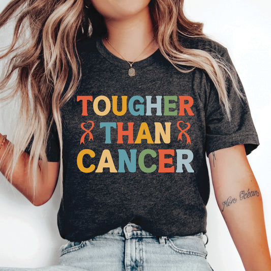 Women Cancer Shirt Tougher Than Cancer Shirt Cancer Warrior Shirt Pink October Shirt Breast Cancer Shirt