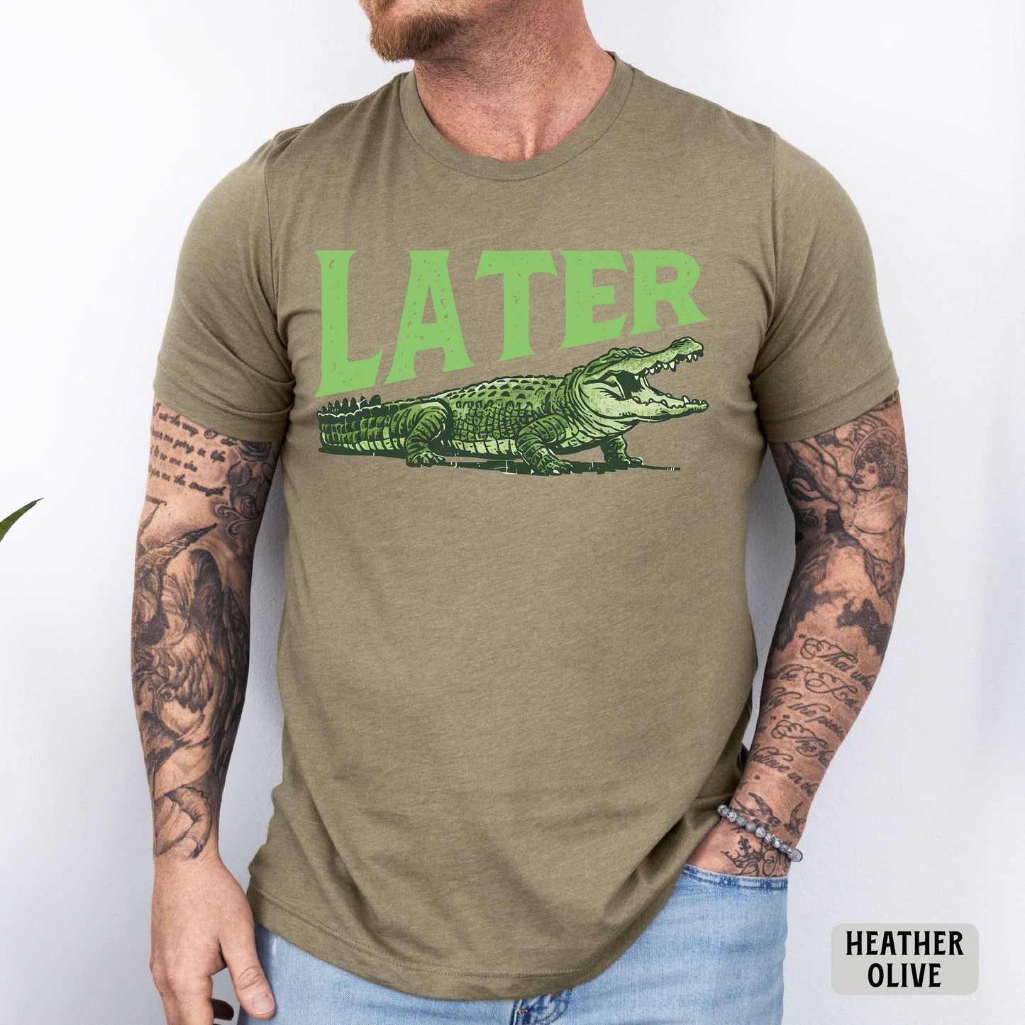 Funny Alligator Shirt Later Gator Shirt Sarcastic Crocodile Shirt Animal Lover Shirt Humorous Dad Shirt