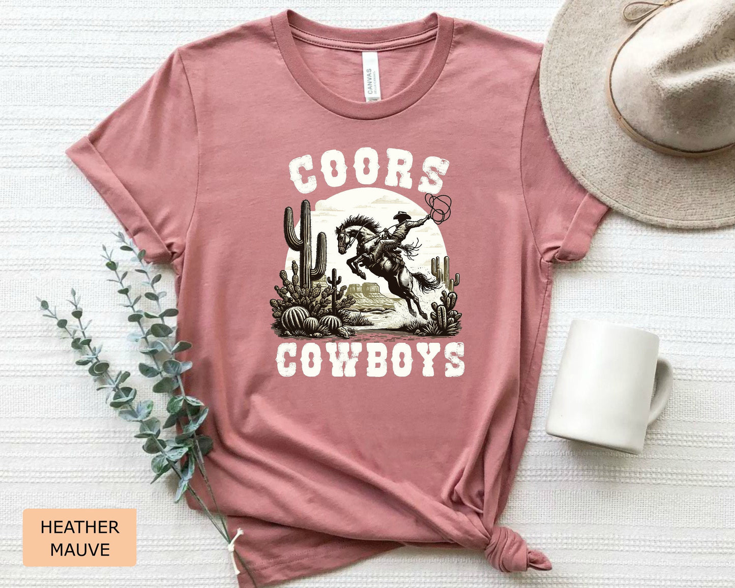 Coors Cowboy Shirt Rodeo Shirt Vintage Western Graphic Shirt Retro Style Cowboy Shirt